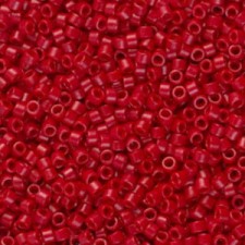 Miyuki delica Beads 11/0 - Opaque matte dyed red DB-791